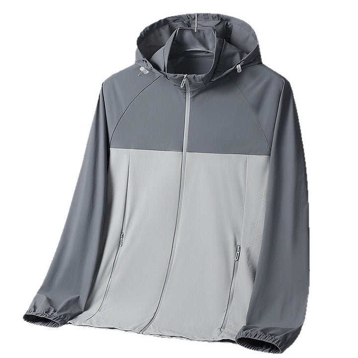Damen Ultraleichte UV‑Schutz Windjacke mit Kapuze und Belüftungsperforation Drune