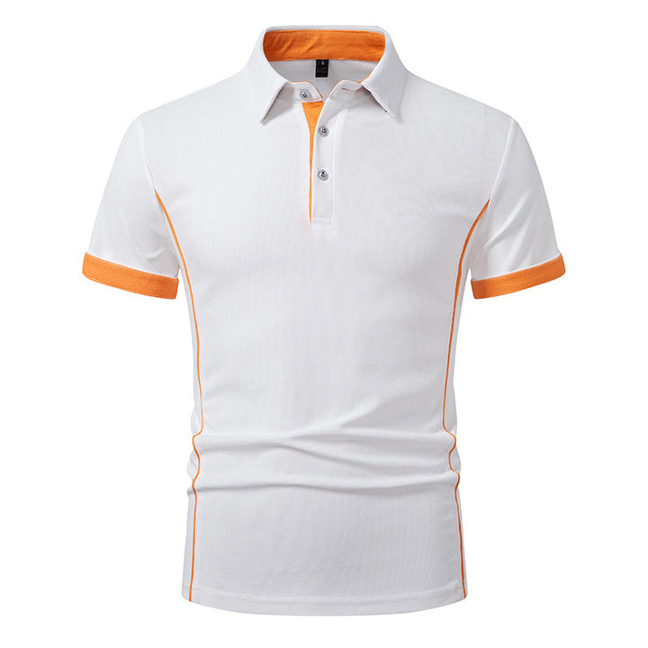 Herren Polo-Shirt mit kontrastierenden Akzenten und atmungsaktiven Eigenschaften Drune