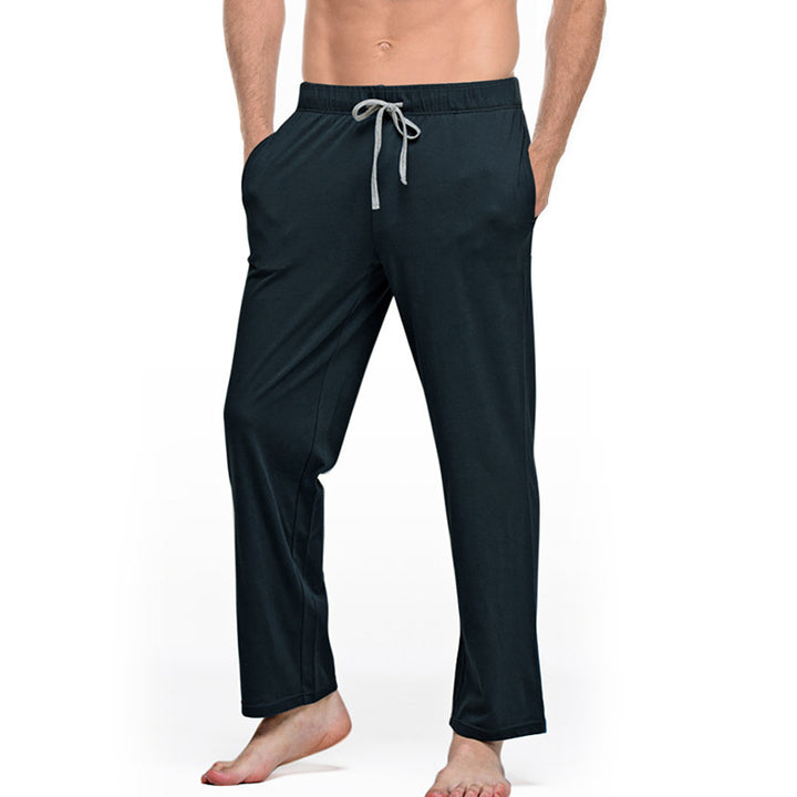 Herren nan Lounge- und Schlafhose aus weichem Jersey mit elastischem Bund und Seitentaschen Drune