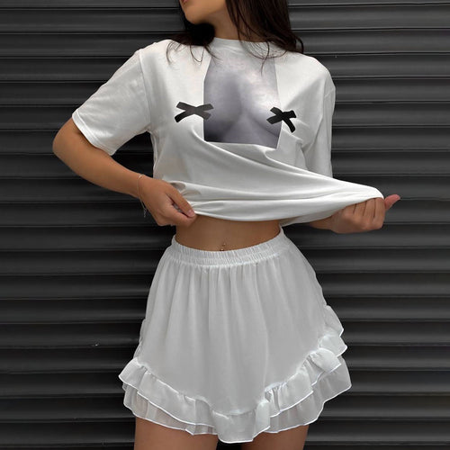 Damen Streetwear T-Shirt Drune