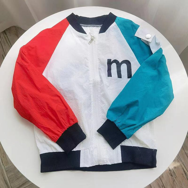 Unisex nan atmungsaktive Kinder-UV-Schutzjacke mit A-Linien-Schnitt, Kapuze und Daumenlöchern Drune