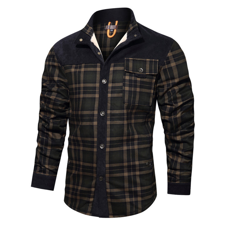 Herren Karierte Hemdjacke Drune