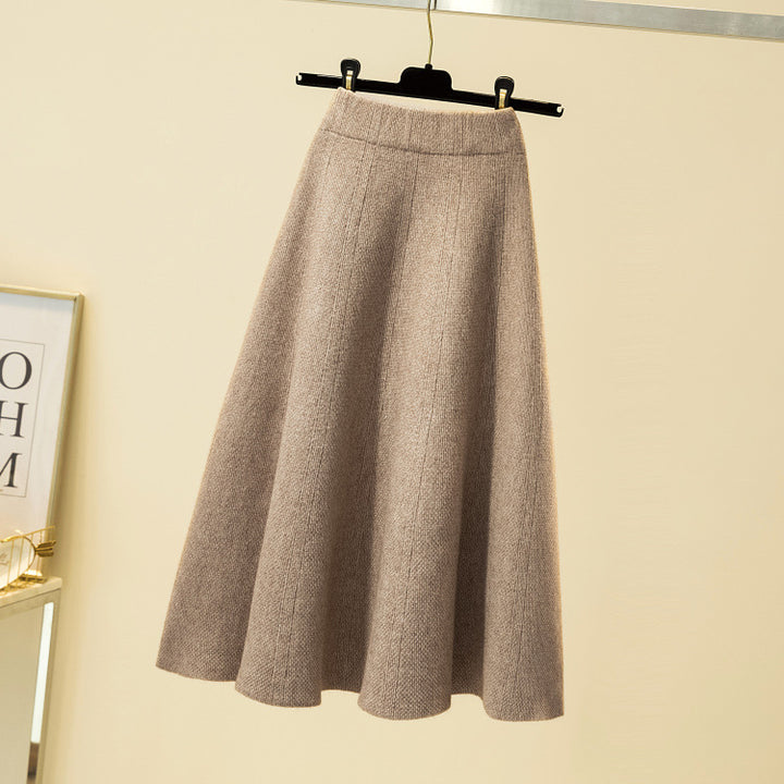 Damen Eleganter, schwingender Midi-Rock Drune