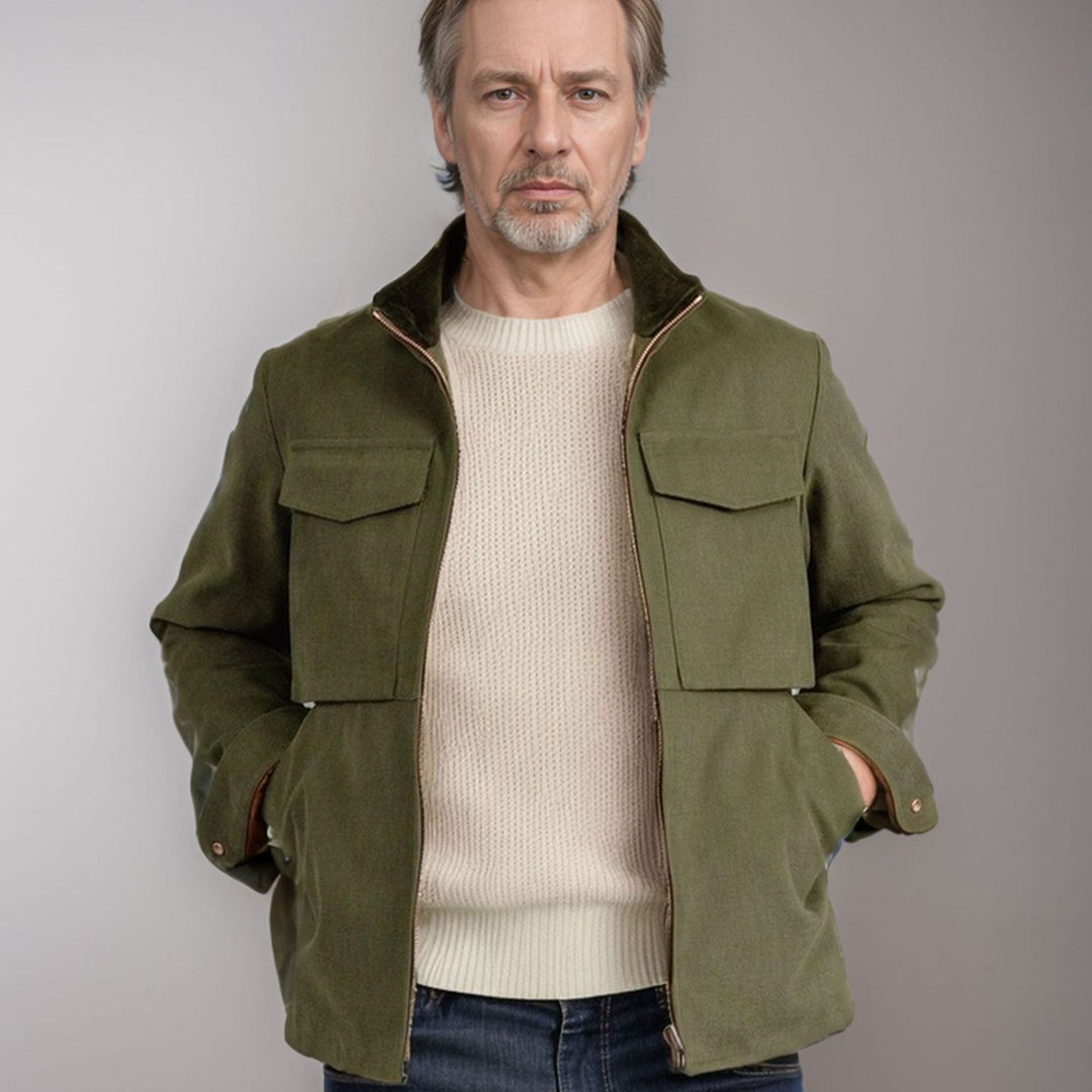 Herren stylische Funktionsjacke im modernen Design mit großzügigen Taschen Drune
