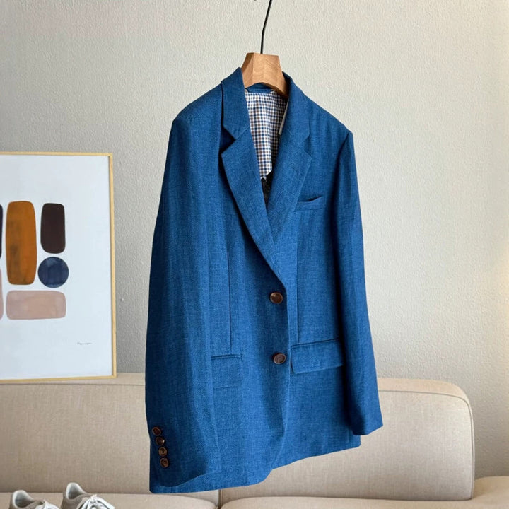 Damen Eleganter Blazer aus hochwertigem Leinen Drune