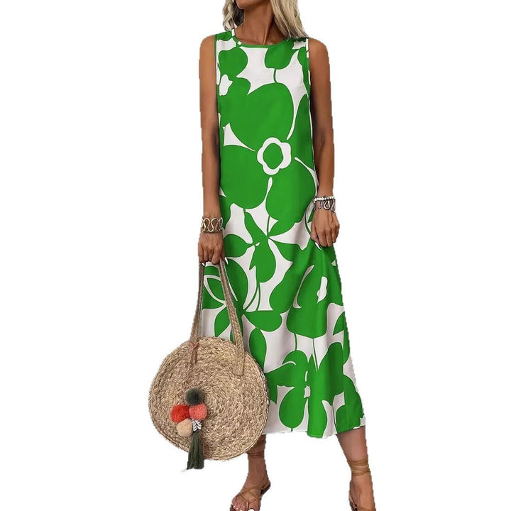 Damen Maxikleid mit floralem Muster Drune