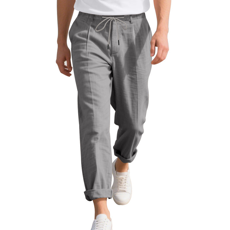 Herren leichte, atmungsaktive Strandhose mit verstellbarem Kordelzug und praktischen seitlichen Taschen Drune