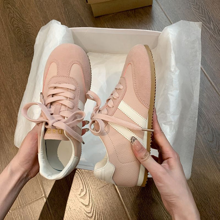 Damen Sportliche Sneakers mit hochwertiger Wildleder-Oberfläche und atmungsaktivem Innenfutter Drune