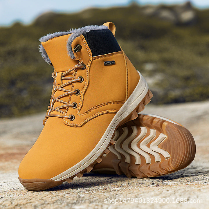 Damen Wärmeisolierte Winterstiefel mit rutschfester Sohle und kuscheligem Innenfutter Drune