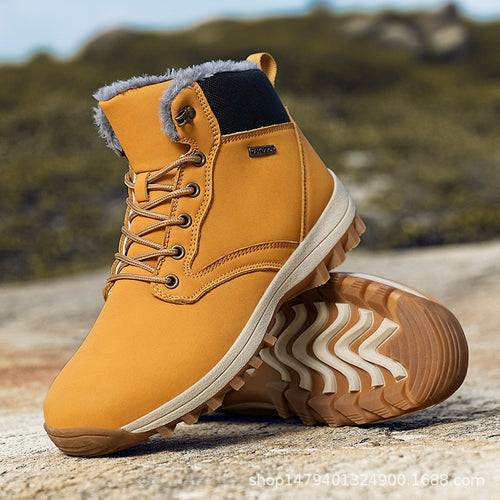 Damen Wärmeisolierte Winterstiefel mit rutschfester Sohle und kuscheligem Innenfutter Drune