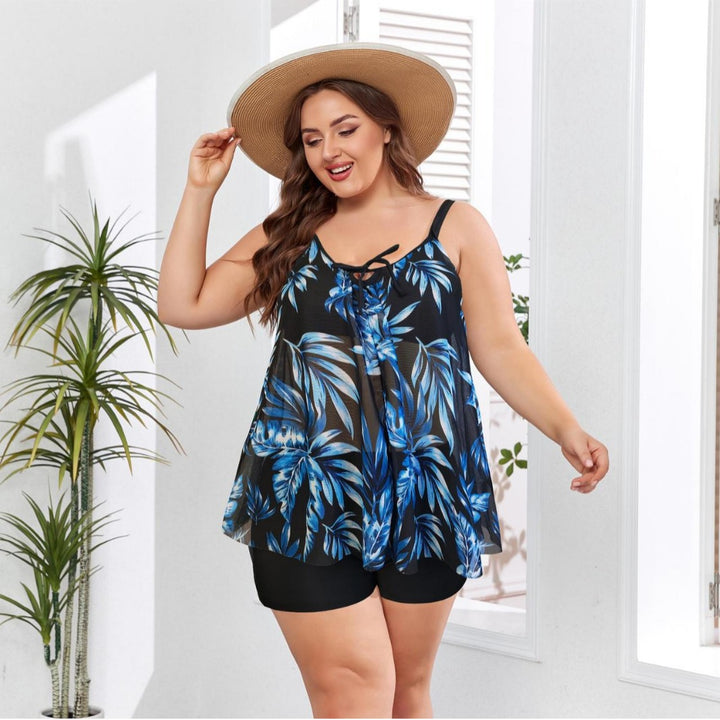 Damen Freizeit-Badeoutfit mit fließendem Schnitt Drune