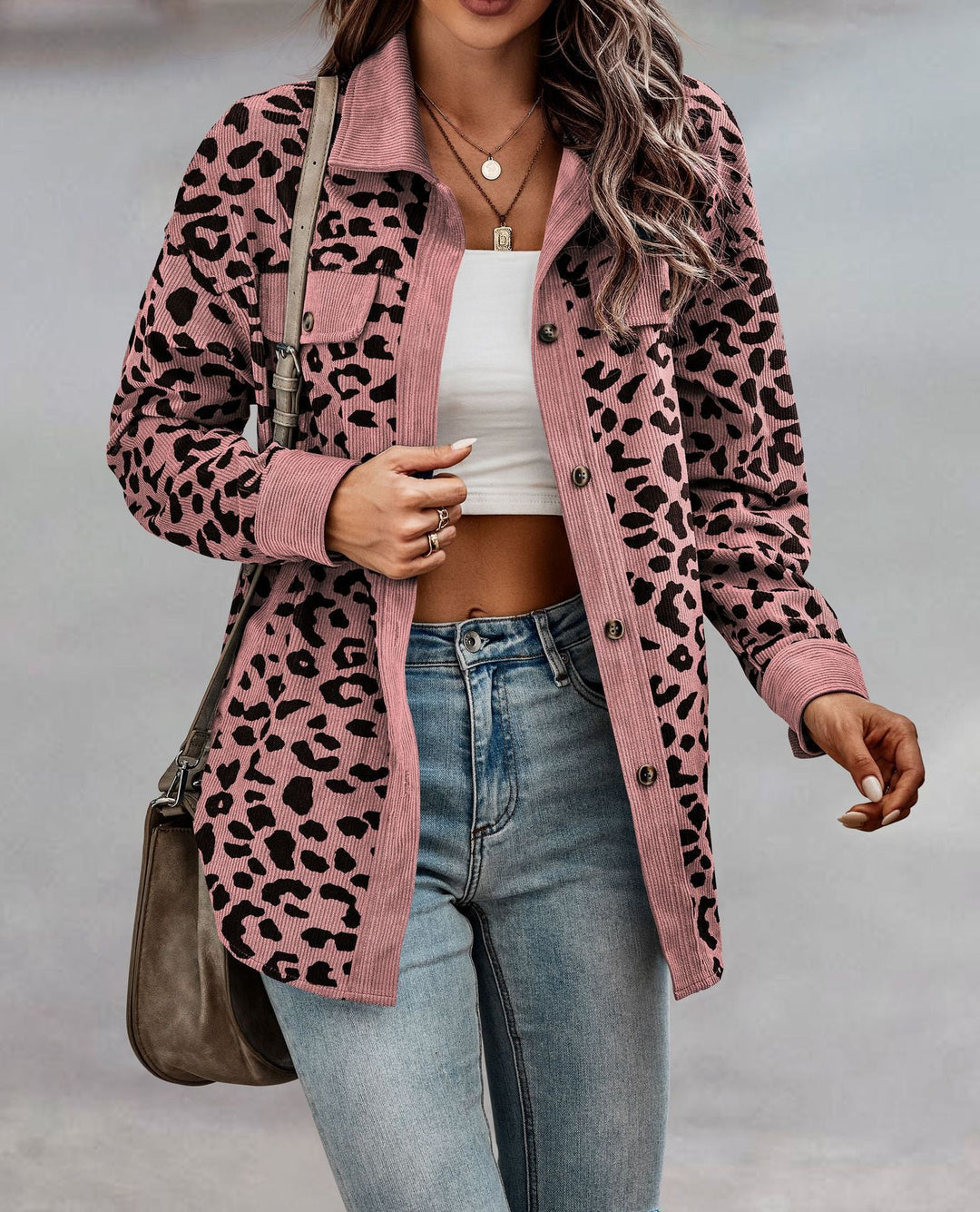 Damen lässige und modische Karo-Jacke Drune