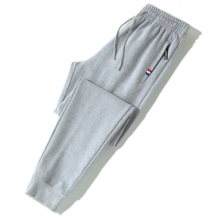 Herren Tapered-Jogginghose mit Tunnelzug, Reißverschlusstasche & Rippbündchen Drune