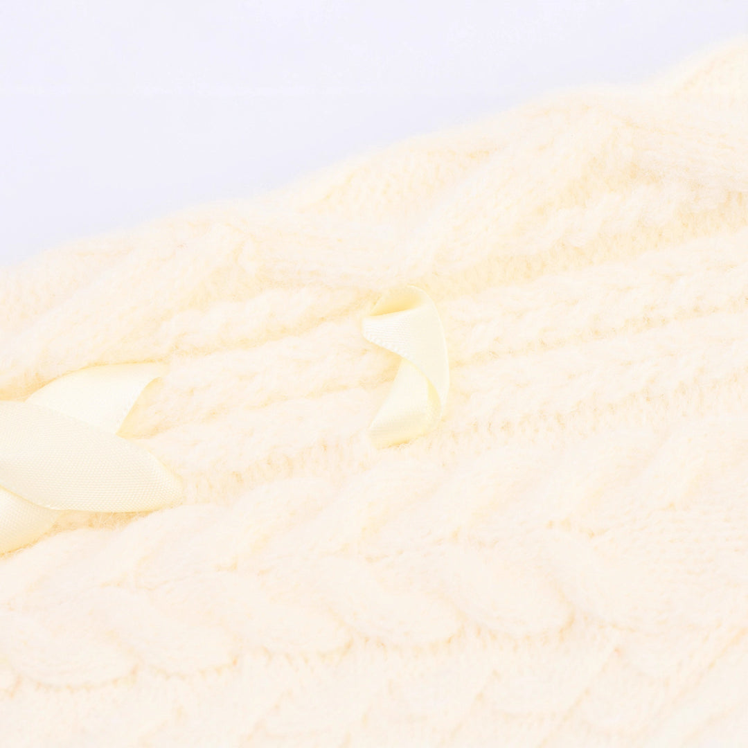 Damen Strickjacke mit Zopfmuster und Dekorativen Knopfdetails Drune