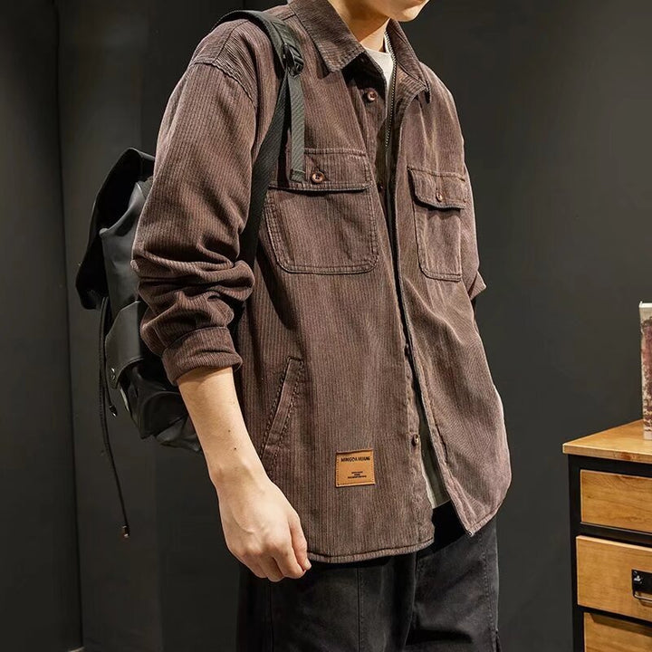 Herren Kordjacke mit Taschen Drune