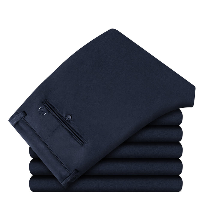 Herren Elegante Slim-Fit Anzughose mit Bügelfalte und verdeckten Taschen Drune
