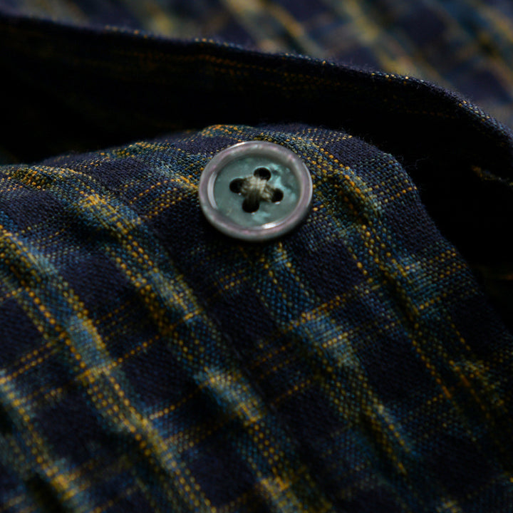 Damen Leichtes Crinkle-Karohemd im Overshirt‑Stil mit Aquarell-Check und relaxed Fit Drune