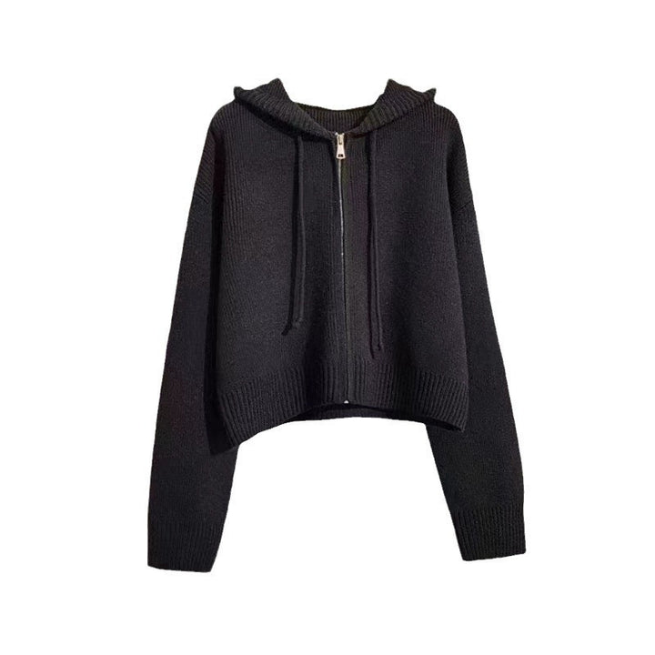 Damen Kapuzenpullover mit Reißverschluss und lässigem Schnitt Drune