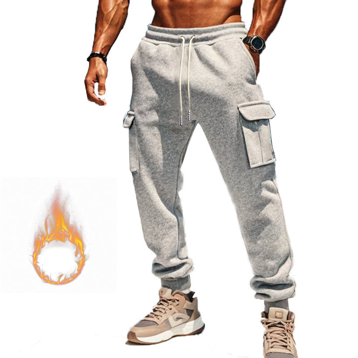 Herren Cargohose aus atmungsaktivem Material mit praktischen Seitentaschen und modischem Kordelzug Drune