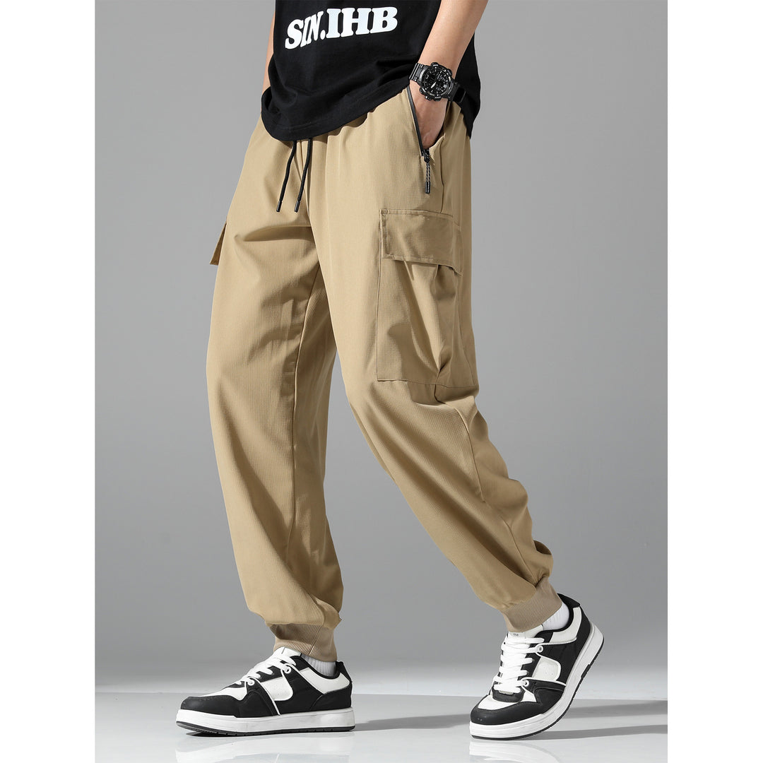 Herren Modische Cargo-Hose mit mehreren Taschen Drune