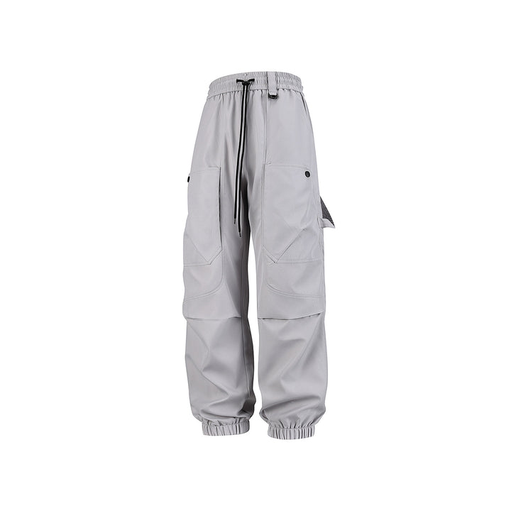 Herren Utility-Cargohose im Joggerstil mit elastischem Bund und großvolumigen Klappentaschen Drune
