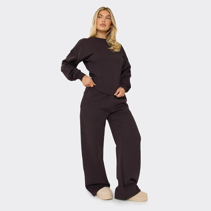 Damen Loungeanzug mit weitem Schnitt und elastischem Bund