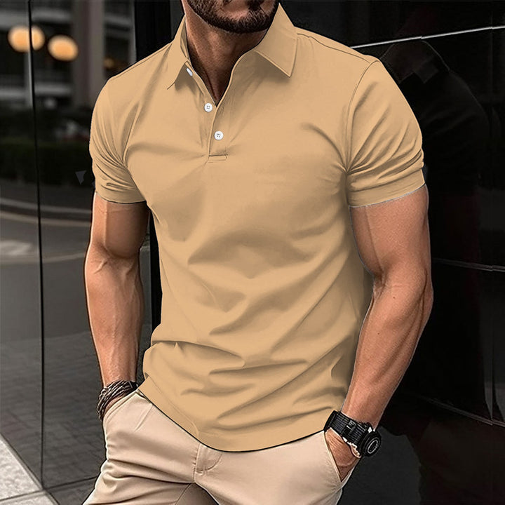 Herren Sport Poloshirt aus atmungsaktivem Material mit klassischem Schnitt Drune