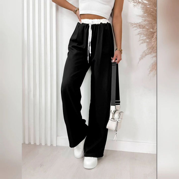 Damen Leichte Sommerhose mit elastischem Bund und seitlichen Taschen Drune
