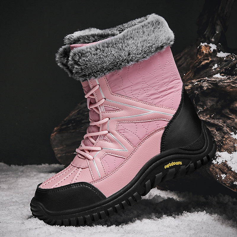 Damen Winter-Wasserdichte Stiefel mit isolierendem Futter und rutschfester Sohle Drune