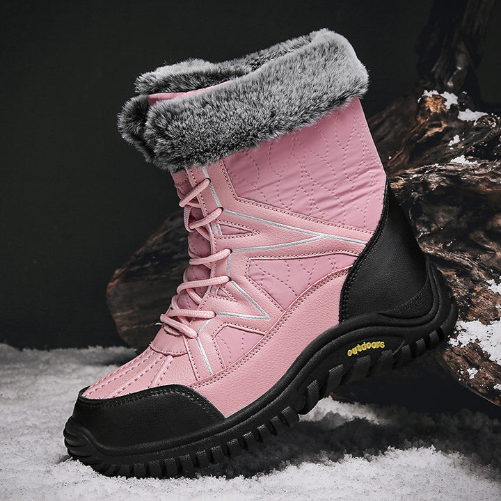 Damen Winter-Wasserdichte Stiefel mit isolierendem Futter und rutschfester Sohle Drune