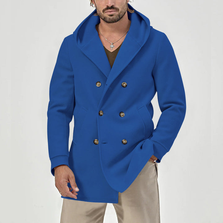 Herren stylische Woll-Mantel Drune
