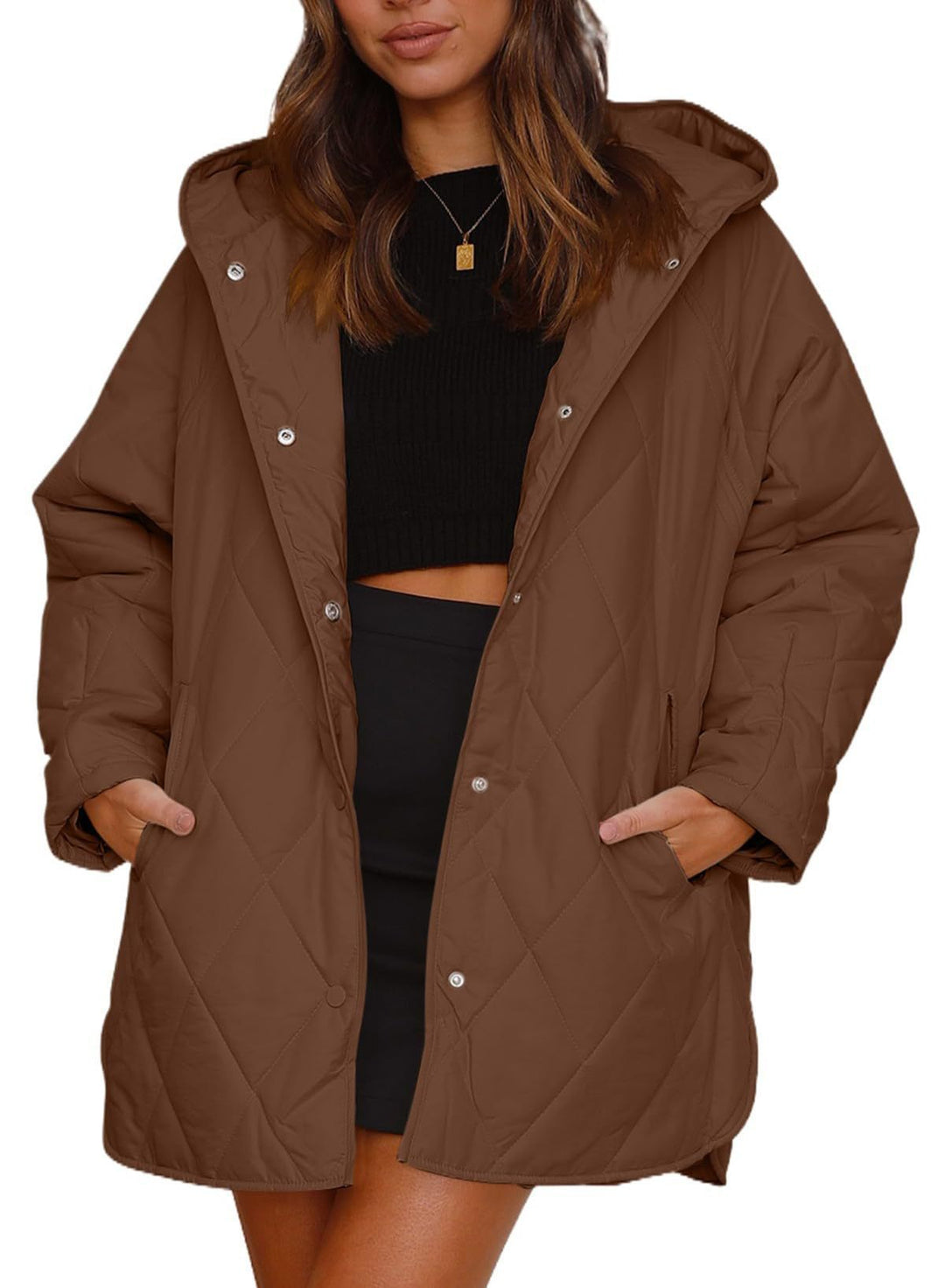 Drune | Gepolsterte Jacke mit klassischem Druck
