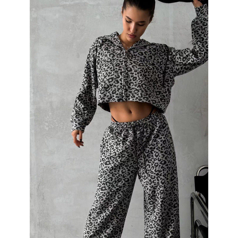 Damen Grafikdruck Loungewear Set Drune