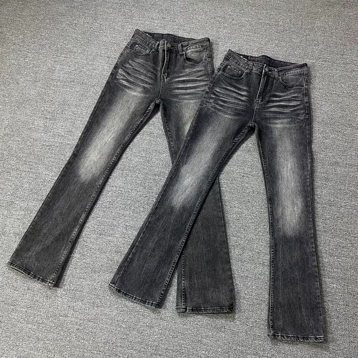 Damen Hochwertige Bootcut Jeans Drune
