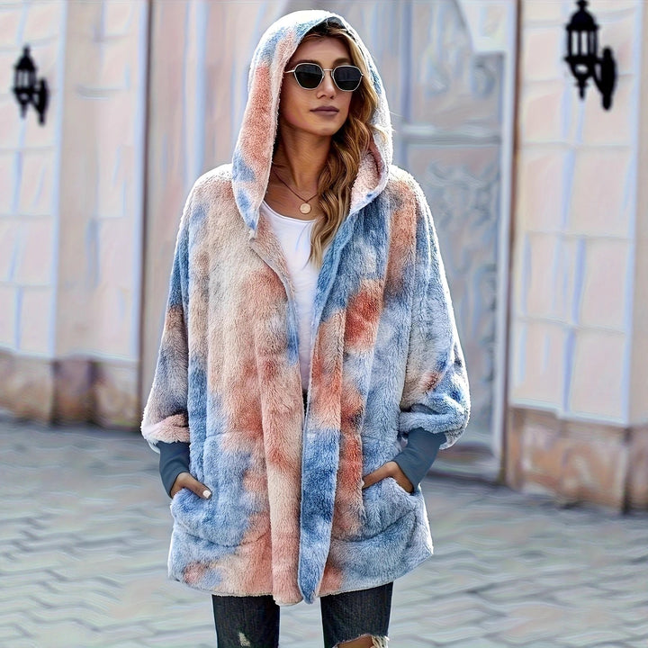 Damen Kapuzenjacke aus kuscheligem Teddyfell Drune