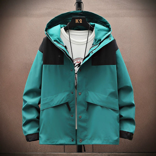 Herren Funktionsjacke mit verstellbarem Kapuzensystem Drune
