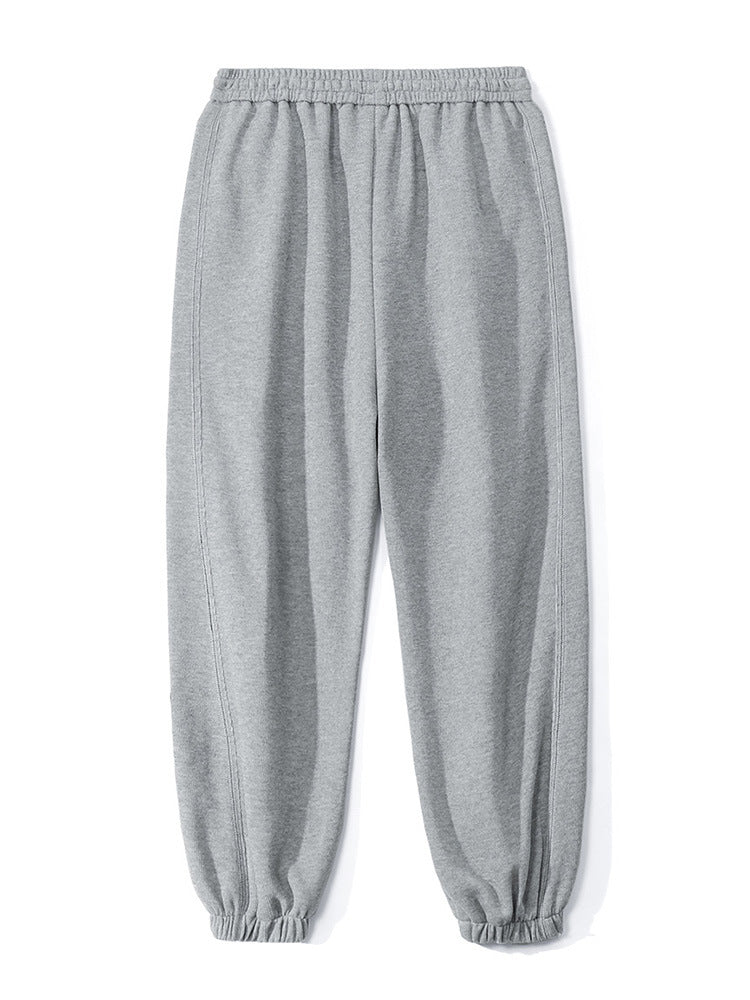 Unisex Relax-Fleece Jogginghose mit elastischem Bund und Bündchen Drune