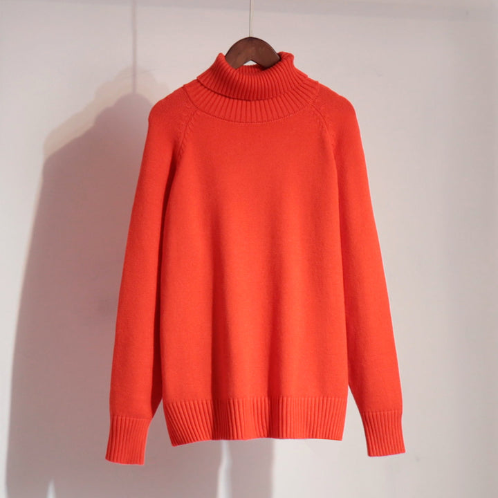 Damen Feinstrickpullover mit hohem Kragen Drune