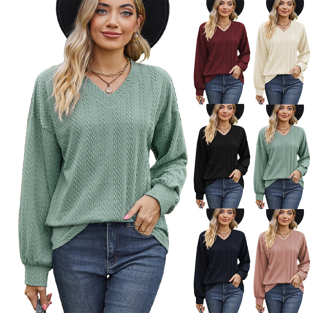 Damen Viskosepullover mit strukturiertem Kabelmuster und lässigem Schnitt Drune
