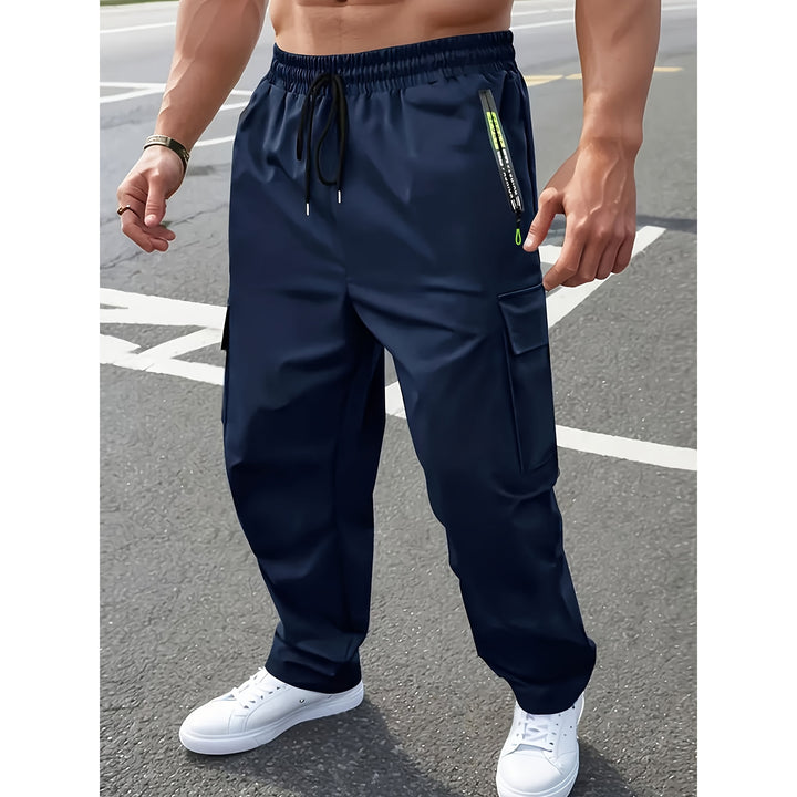 Herren Praktische Cargo-Hose mit verstellbarem Gummizug Drune