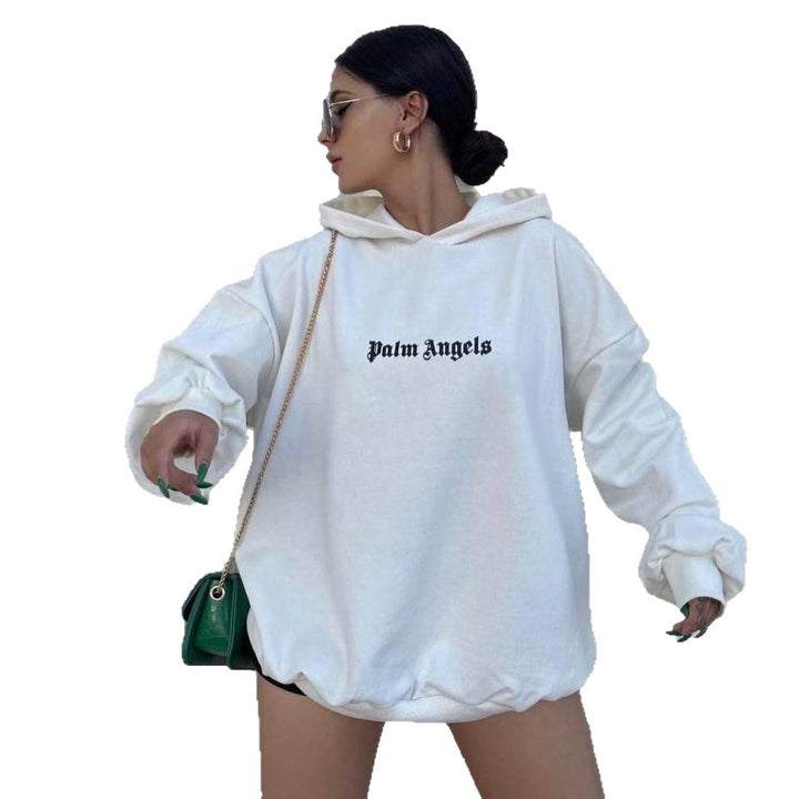 Damen Oversized Hoodie mit Kängurutasche Drune