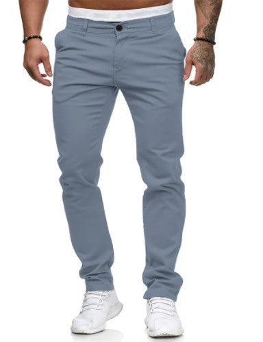 Herren Slim Fit Trousers aus elastischem Material mit seitlichen Taschen Drune