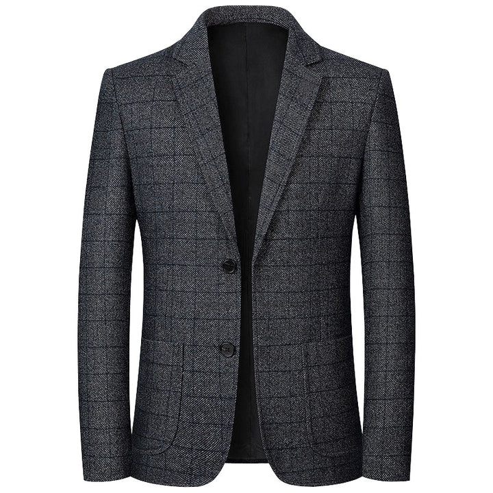 Herren Sakko Glencheck Slim Fit mit leichter Innenfütterung Drune