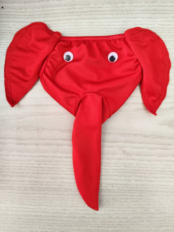 Männer Novelty Plüsch Rentier Tanga mit Geweih-Tasche