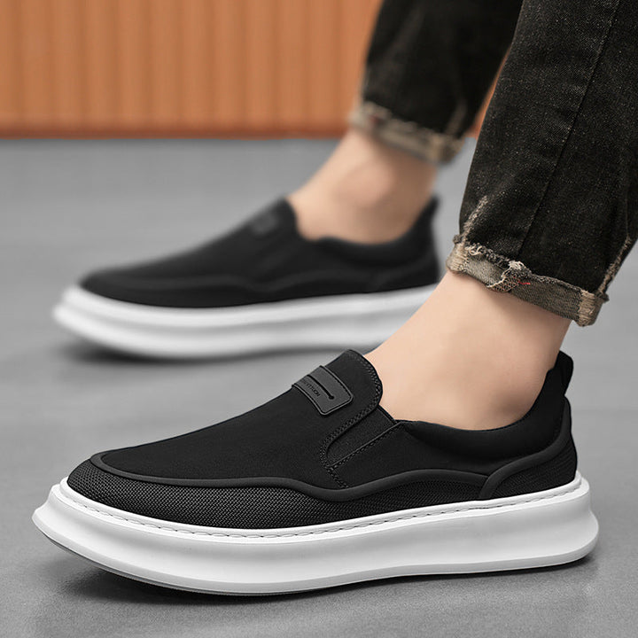 Damen Bequeme Slip-On Sneakers mit elastischem Obermaterial und weicher Dämpfung Drune