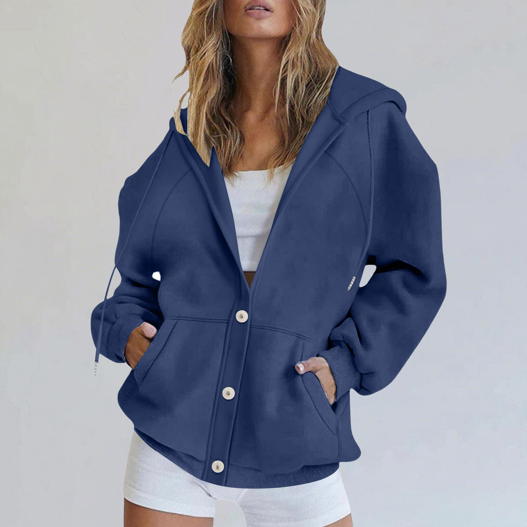 Damen lässige Kapuzenjacke Drune