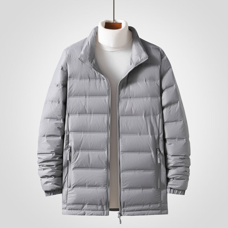 Herren Leichte gesteppte Thermojacke mit Stehkragen und Zwei-Wege-Reißverschluss Drune