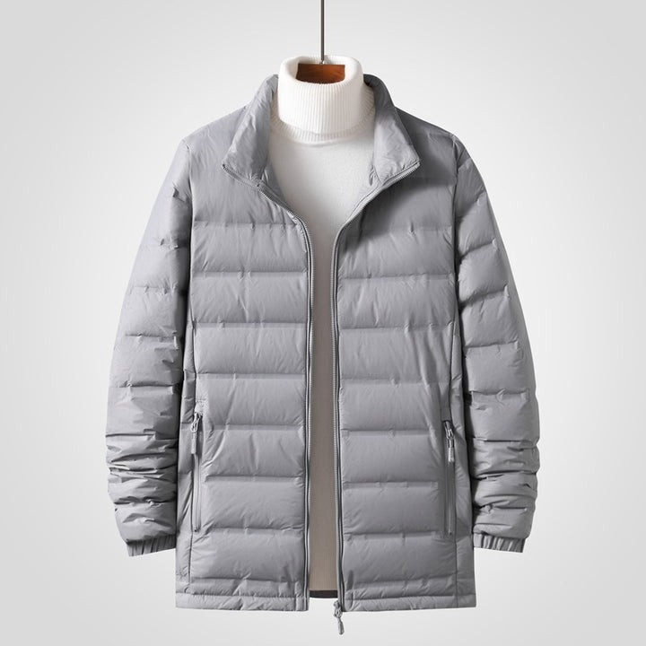 Herren Leichte gesteppte Thermojacke mit Stehkragen und Zwei-Wege-Reißverschluss Drune