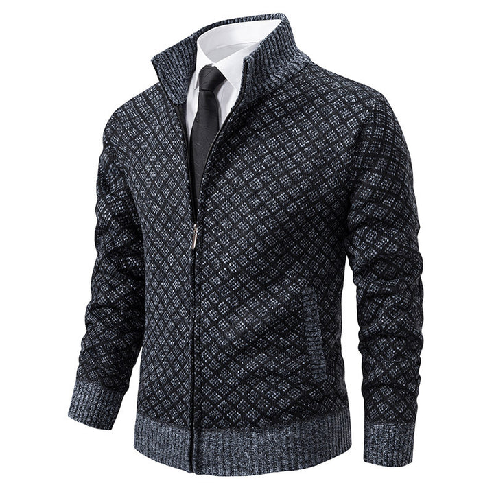 Herren modischer Strickblazer mit strukturiertem Muster Drune
