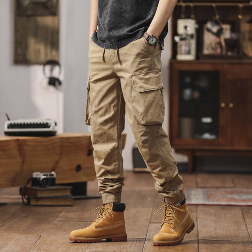 Herren Multifunktionale Cargohose mit elastischem Bund Drune